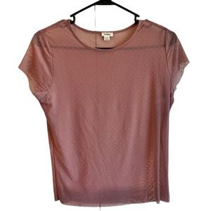 Garage Sheer Swiss Dot Top